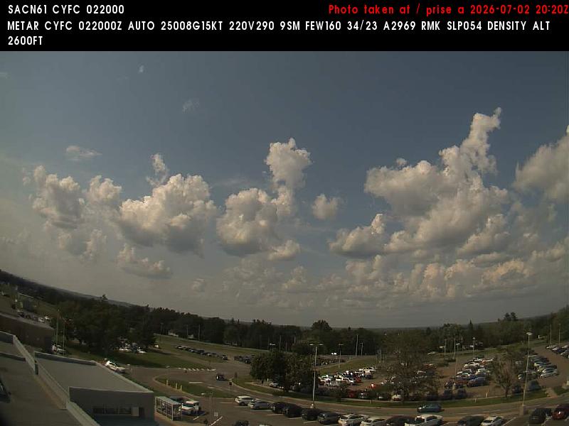 Web Cam image of Fredericton Airport (North)