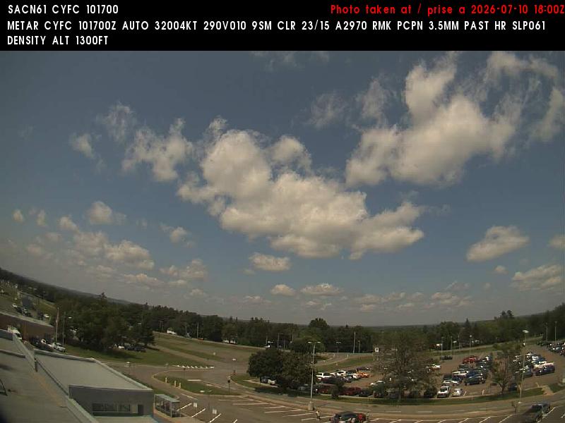 Web Cam image of Fredericton Airport (North)