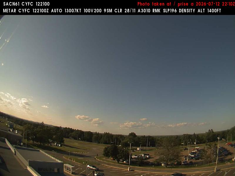 Web Cam image of Fredericton Airport (North)