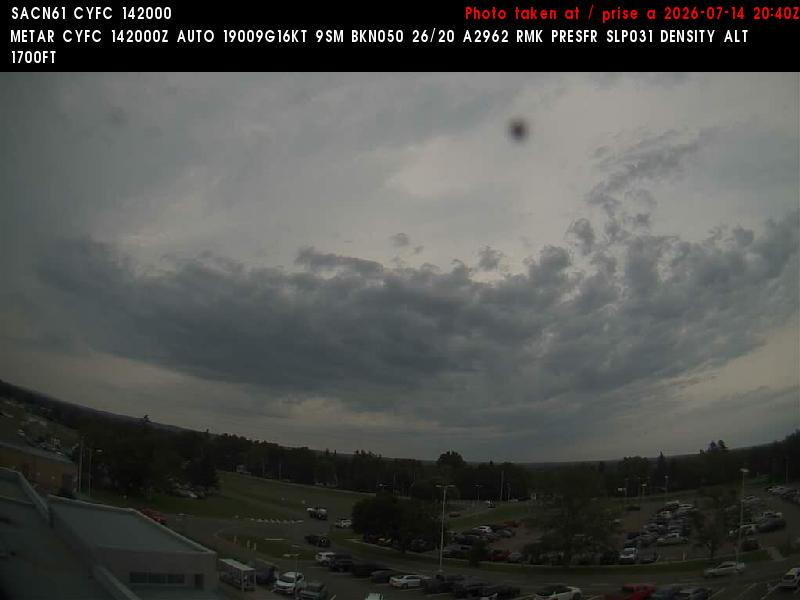Web Cam image of Fredericton Airport (North)