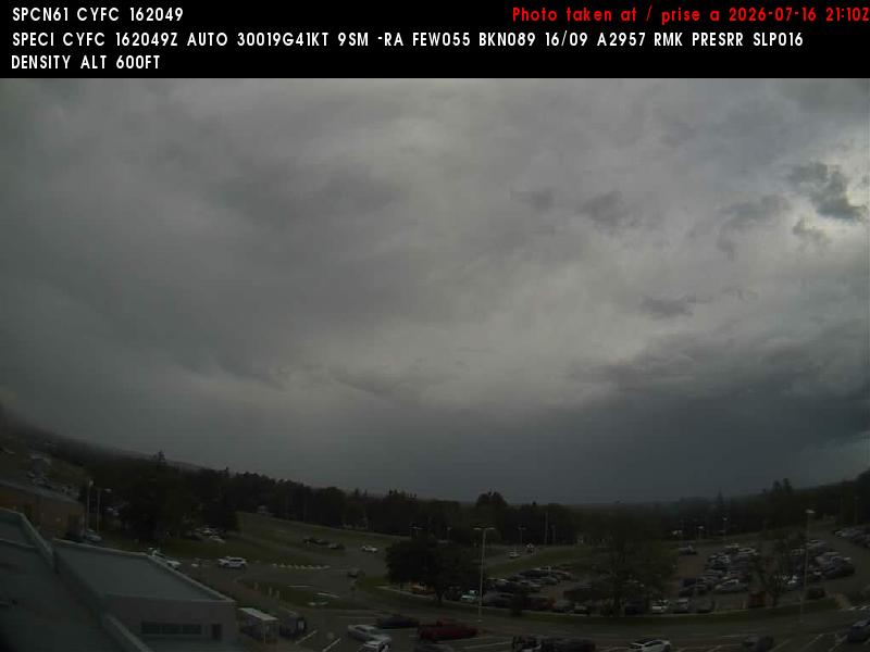 Web Cam image of Fredericton Airport (North)