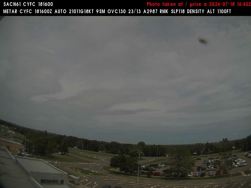 Web Cam image of Fredericton Airport (North)