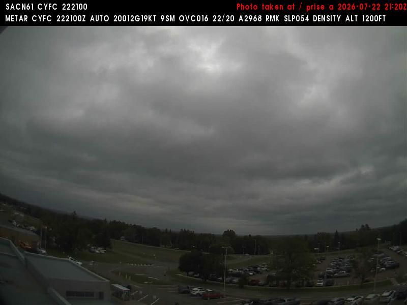 Web Cam image of Fredericton Airport (North)