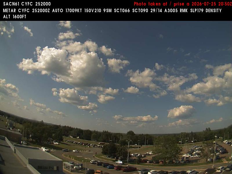 Web Cam image of Fredericton Airport (North)