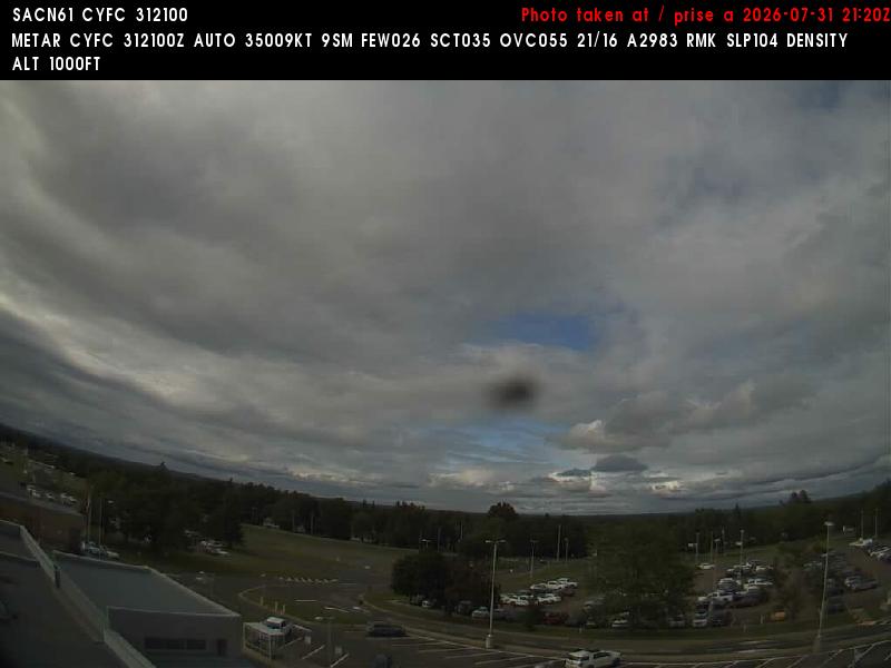 Web Cam image of Fredericton Airport (North)