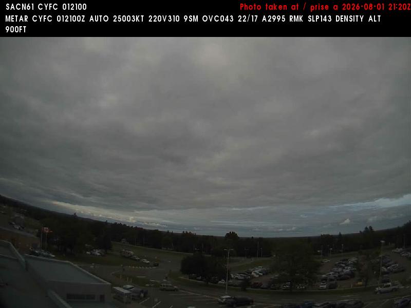 Web Cam image of Fredericton Airport (North)