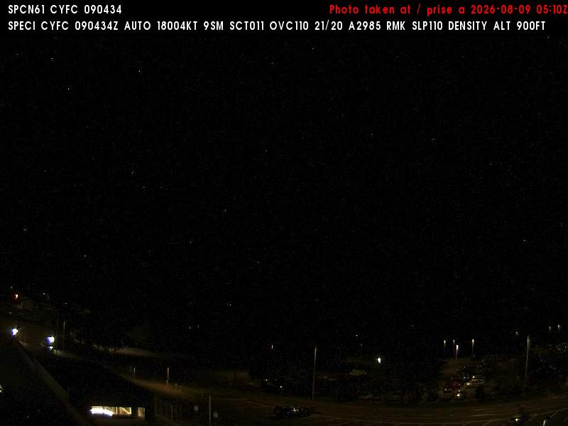Web Cam image of Fredericton Airport (North)