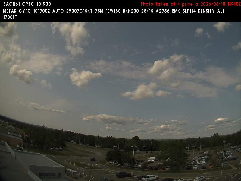 Web Cam image of Fredericton Airport (North)