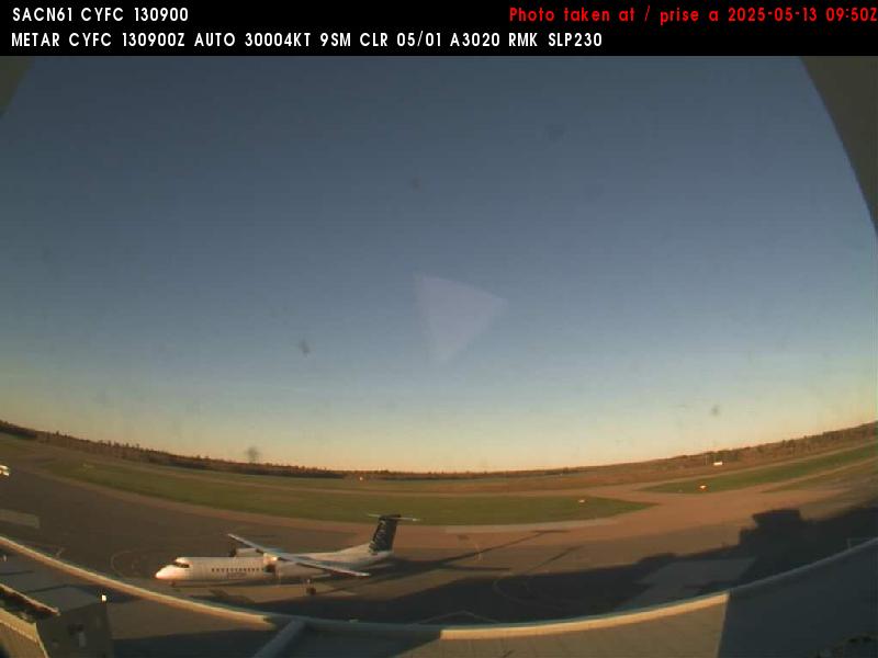 Web Cam image of Fredericton Airport (South West)
