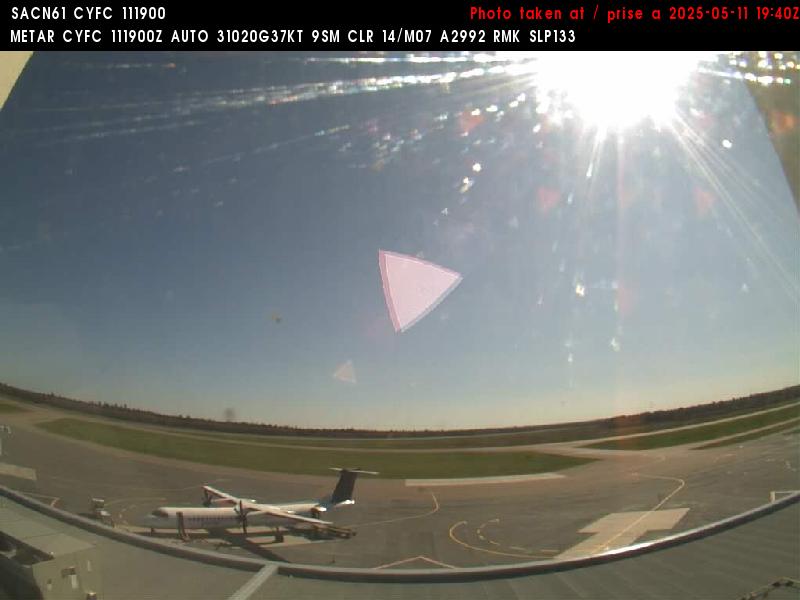 Web Cam image of Fredericton Airport (South West)