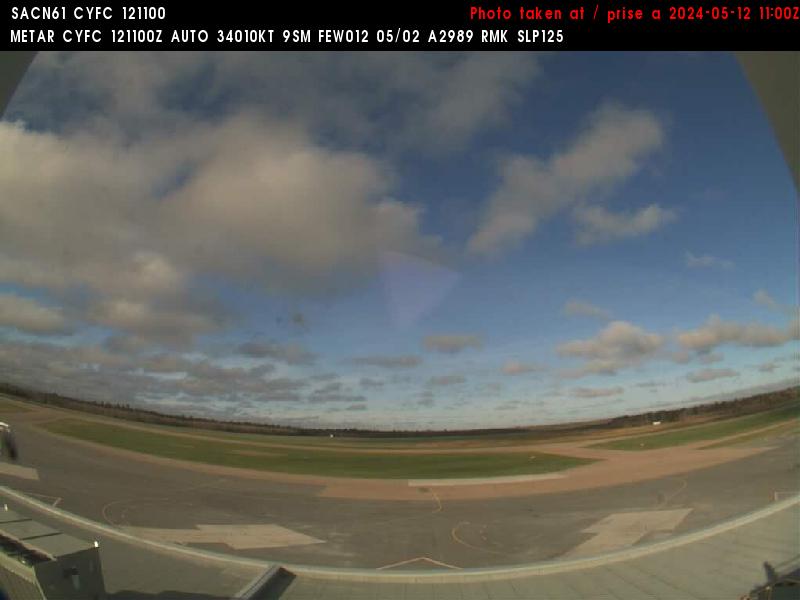 Web Cam image of Fredericton Airport (South West)