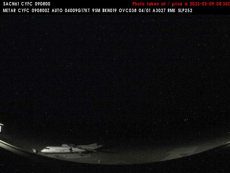 Web Cam image of Fredericton Airport (South West)