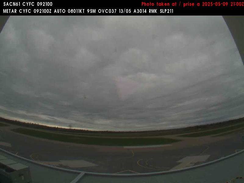 Web Cam image of Fredericton Airport (South West)