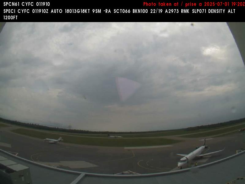 Web Cam image of Fredericton Airport (South West)