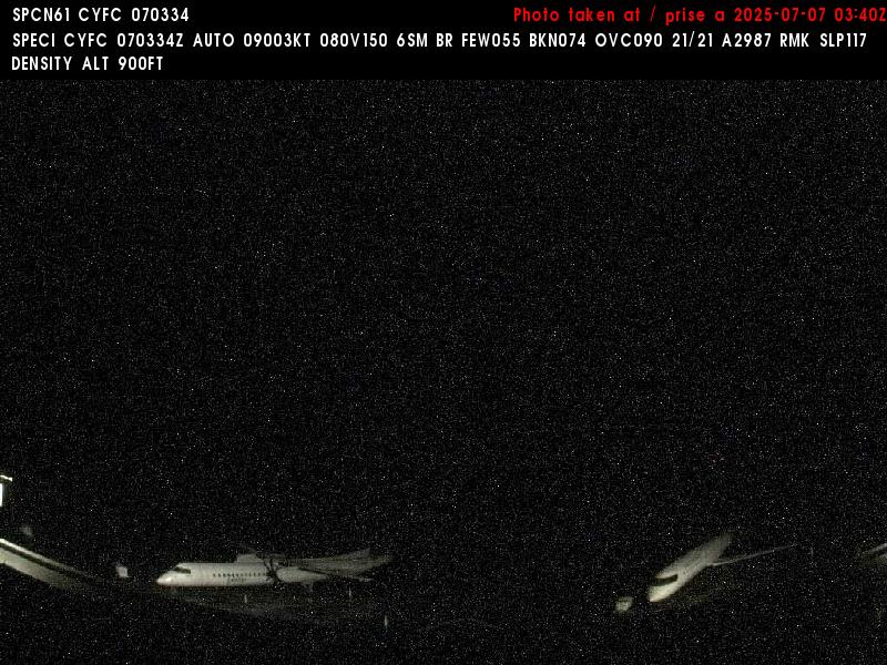 Web Cam image of Fredericton Airport (South West)