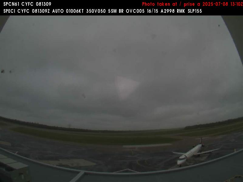 Web Cam image of Fredericton Airport (South West)