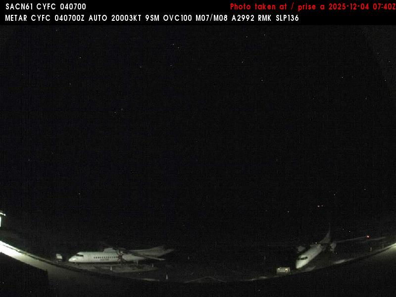 Web Cam image of Fredericton Airport (South West)