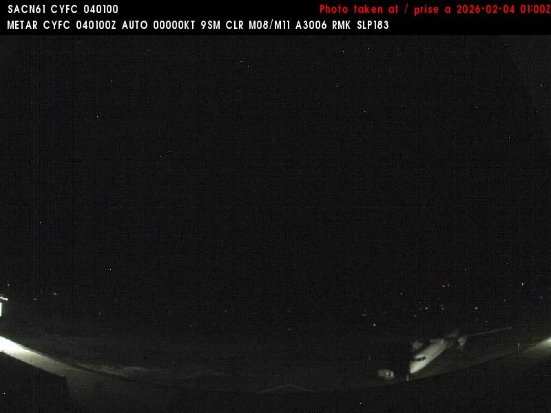 Web Cam image of Fredericton Airport (South West)