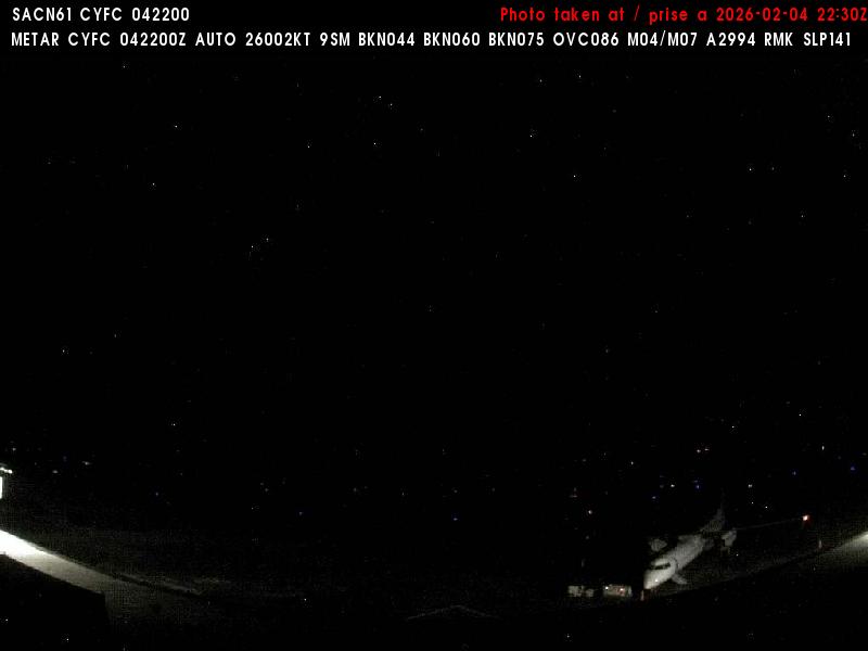 Web Cam image of Fredericton Airport (South West)