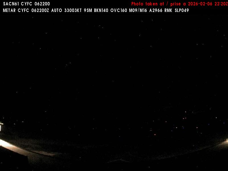 Web Cam image of Fredericton Airport (South West)