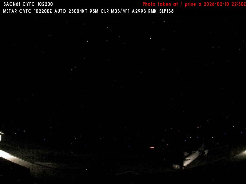 Web Cam image of Fredericton Airport (South West)