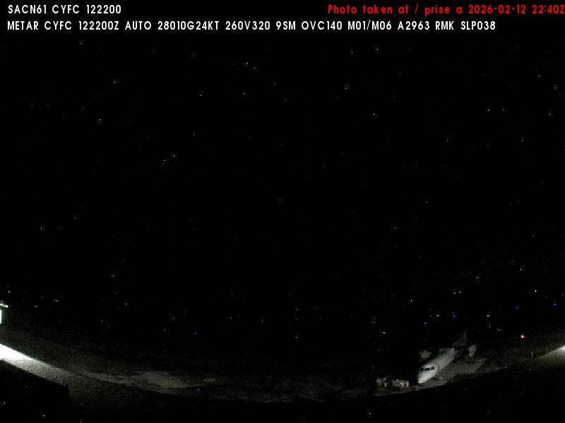 Web Cam image of Fredericton Airport (South West)