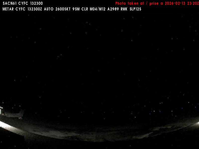 Web Cam image of Fredericton Airport (South West)