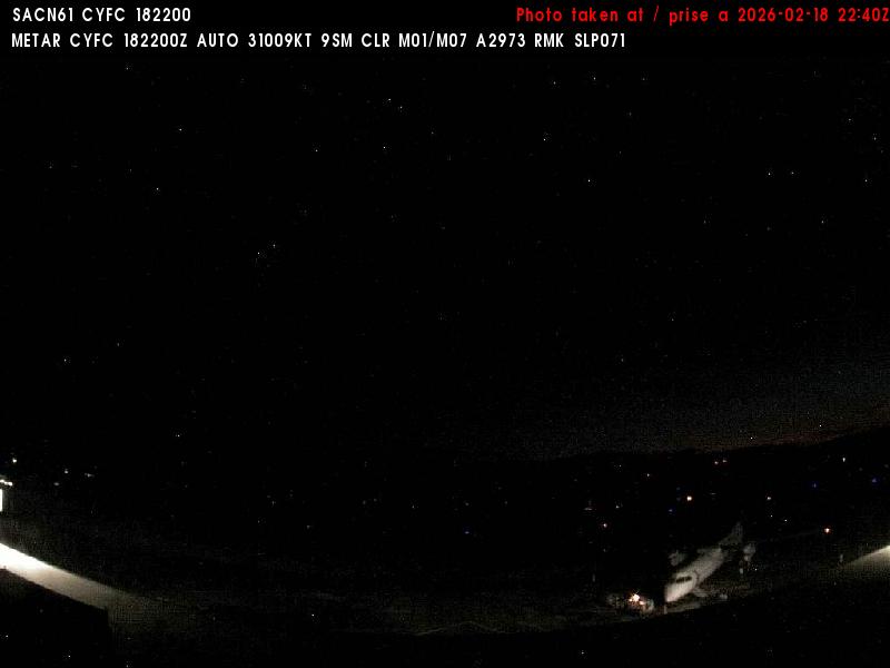 Web Cam image of Fredericton Airport (South West)