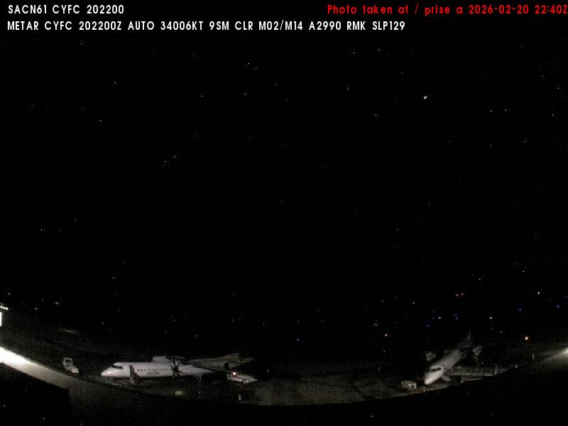 Web Cam image of Fredericton Airport (South West)