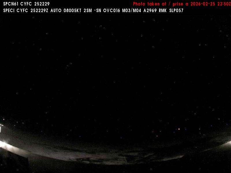 Web Cam image of Fredericton Airport (South West)