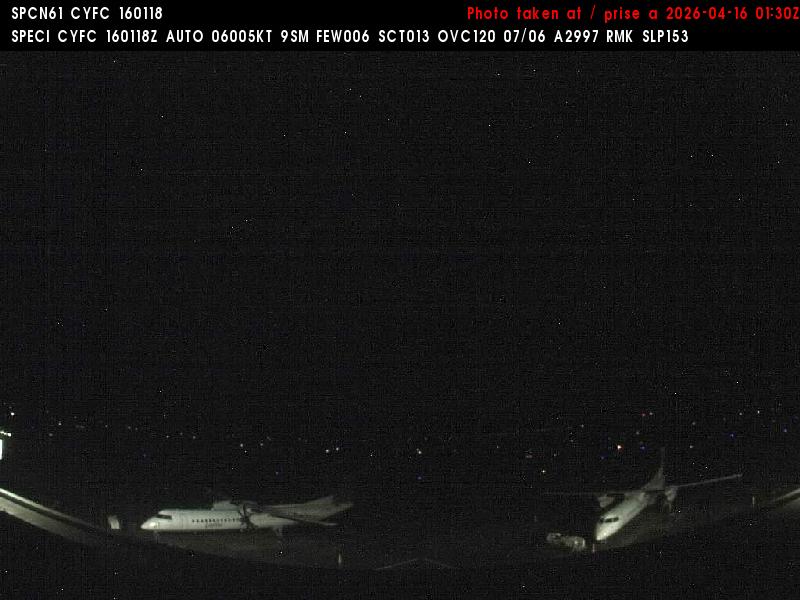 Web Cam image of Fredericton Airport (South West)