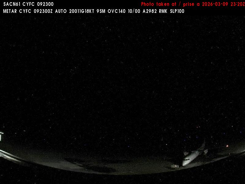 Web Cam image of Fredericton Airport (South West)