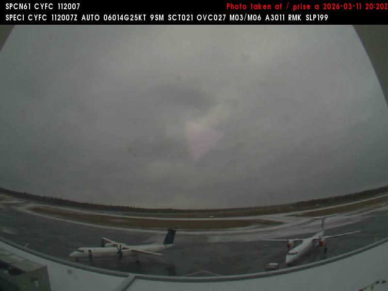 Web Cam image of Fredericton Airport (South West)