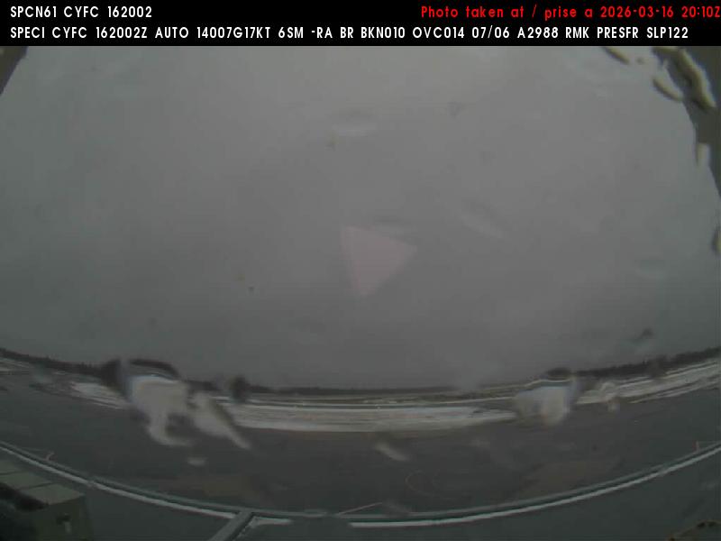 Web Cam image of Fredericton Airport (South West)
