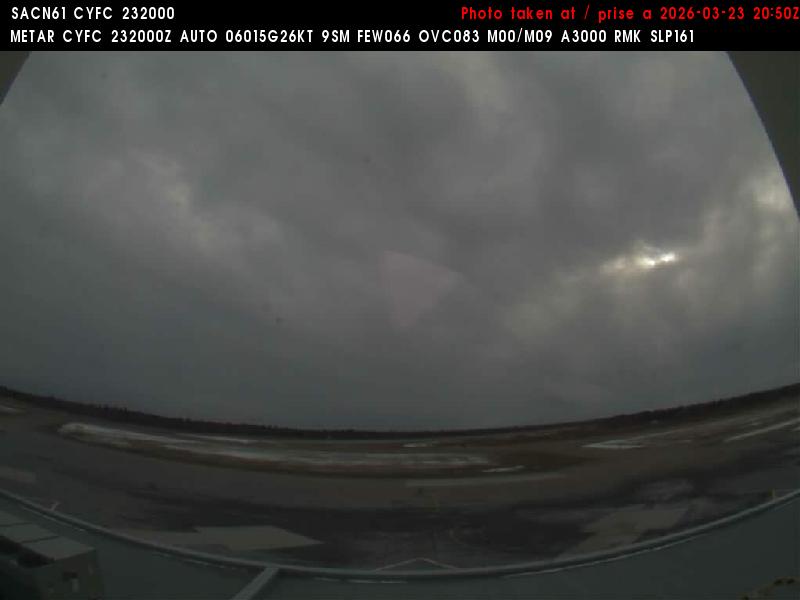 Web Cam image of Fredericton Airport (South West)