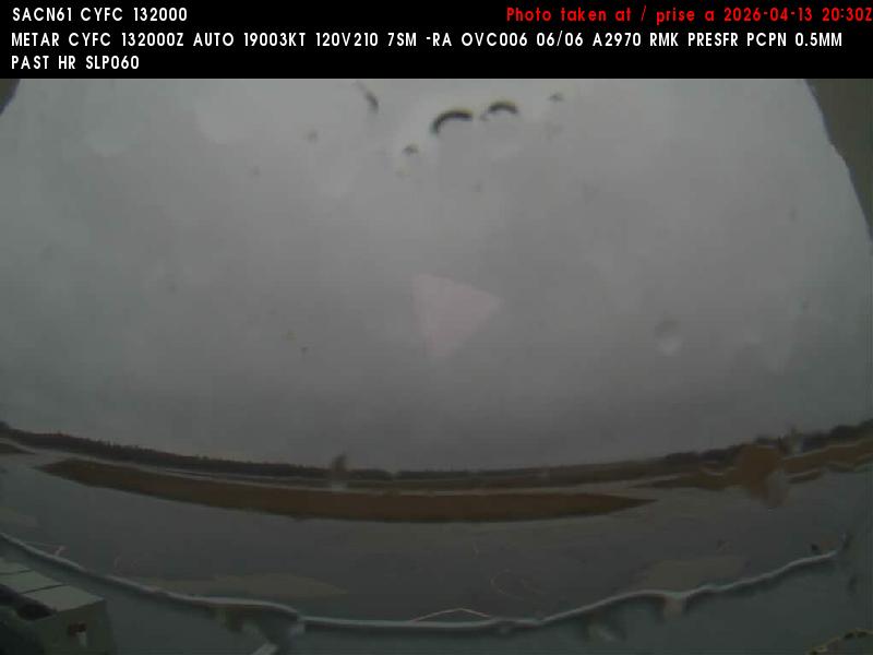 Web Cam image of Fredericton Airport (South West)