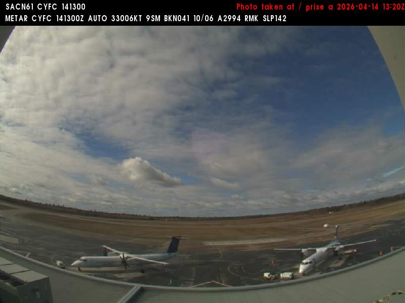 Web Cam image of Fredericton Airport (South West)