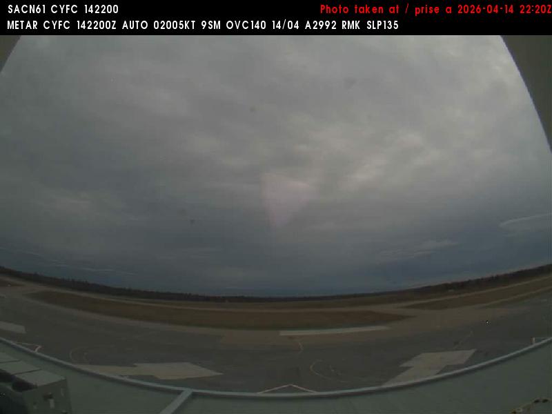 Web Cam image of Fredericton Airport (South West)