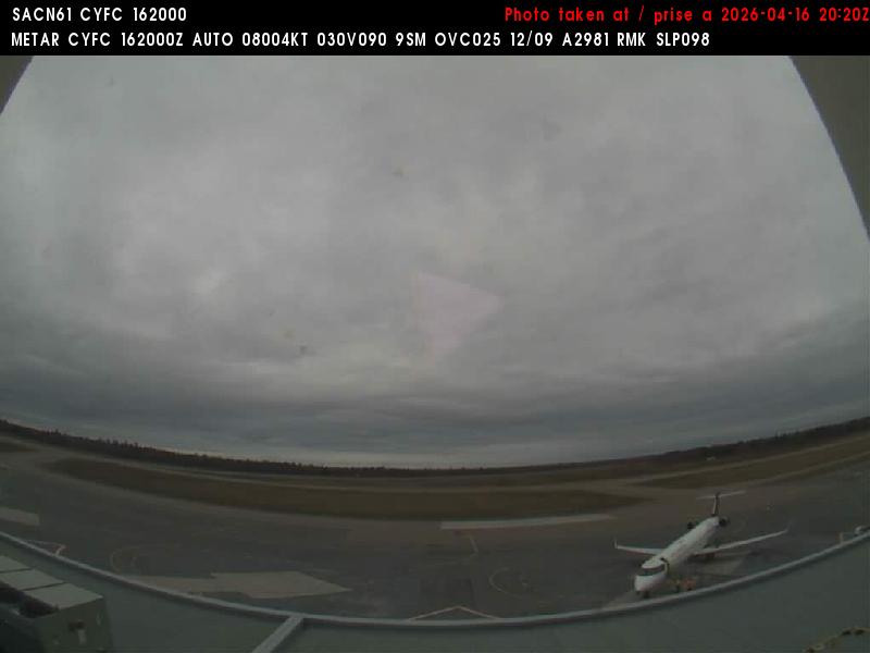 Web Cam image of Fredericton Airport (South West)