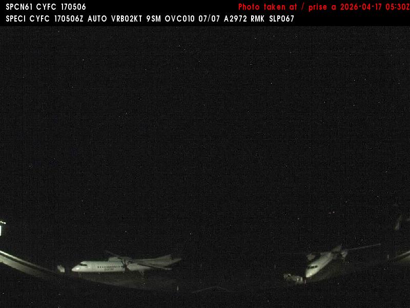 Web Cam image of Fredericton Airport (South West)