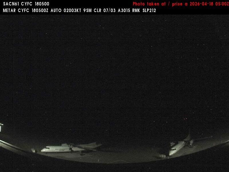 Web Cam image of Fredericton Airport (South West)