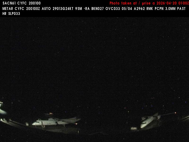Web Cam image of Fredericton Airport (South West)
