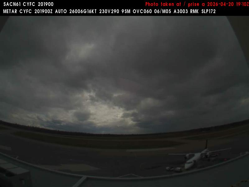 Web Cam image of Fredericton Airport (South West)