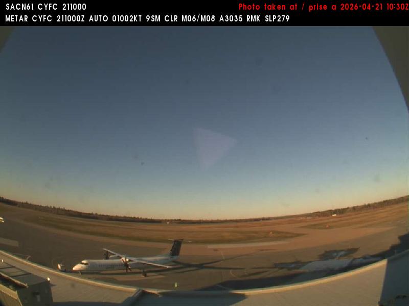 Web Cam image of Fredericton Airport (South West)