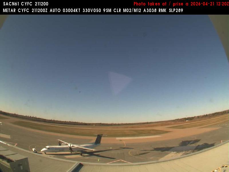 Web Cam image of Fredericton Airport (South West)