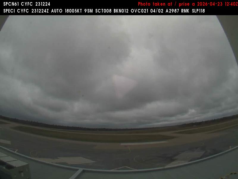 Web Cam image of Fredericton Airport (South West)