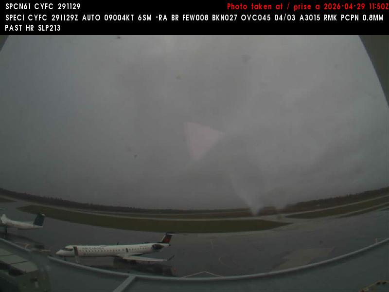 Web Cam image of Fredericton Airport (South West)