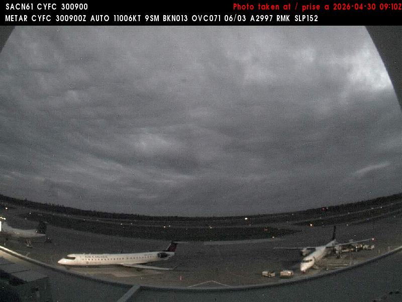 Web Cam image of Fredericton Airport (South West)