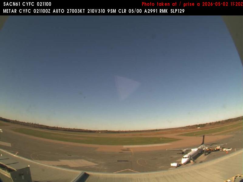 Web Cam image of Fredericton Airport (South West)