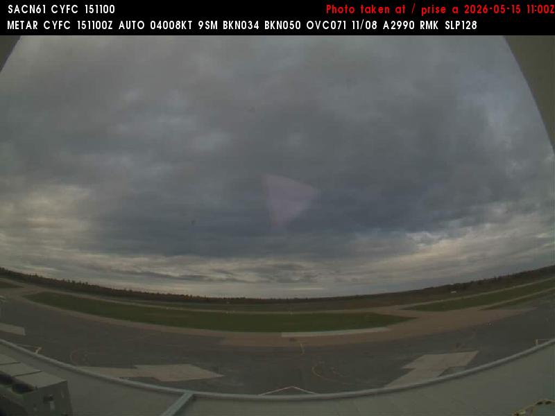 Web Cam image of Fredericton Airport (South West)